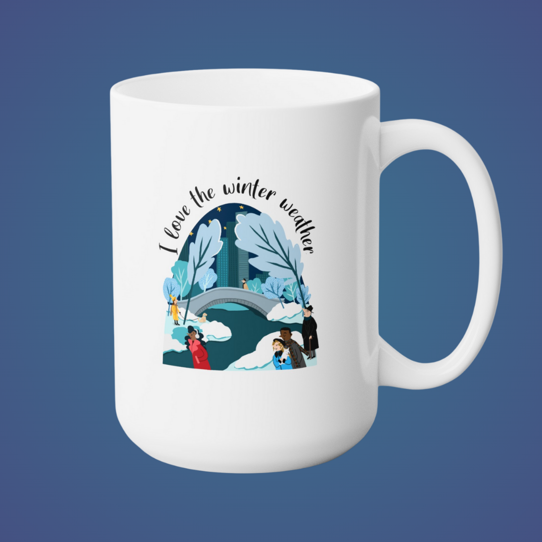 Coffee mug &quot;I Love the Winter Weather&quot;