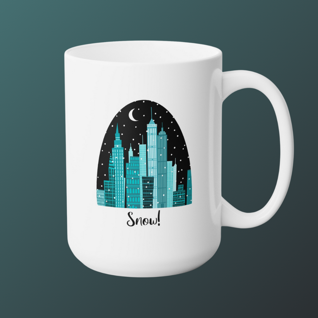 Coffee mug  &quot;Snow&quot;